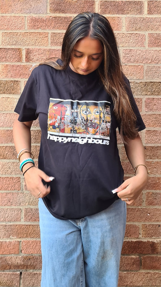 Happy Neighbours - Berlin Wall -  T-shirt